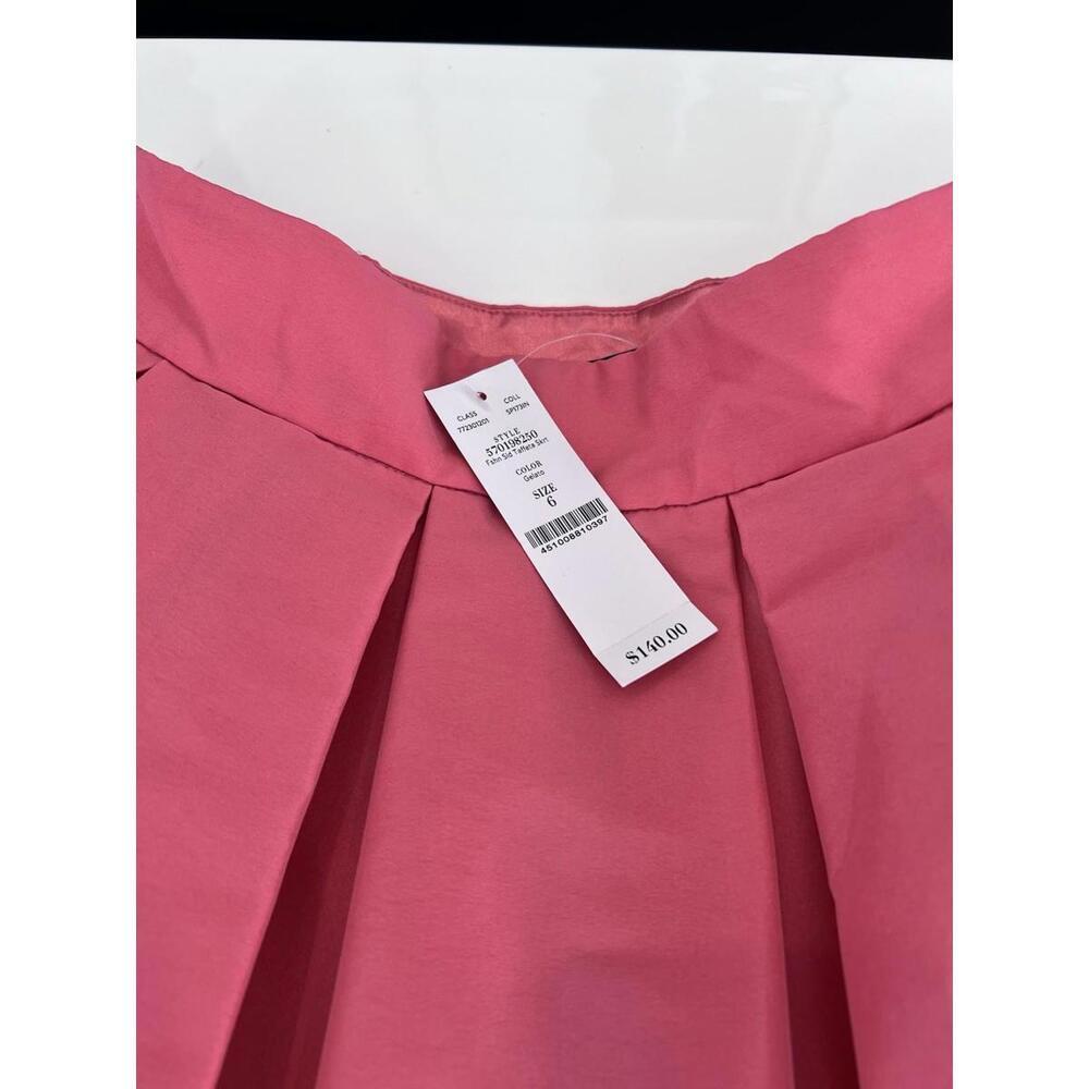 $140 NEW White House Black Market Elegant Gelato Taffeta Midi Skirt - Picture 3 of 11